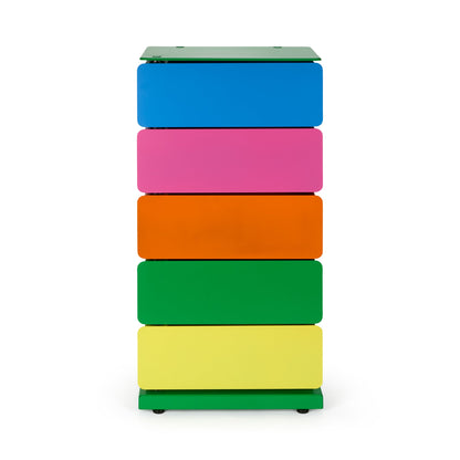PARIS8 SRLS 5-Drawer Pivot Cabinet Neon