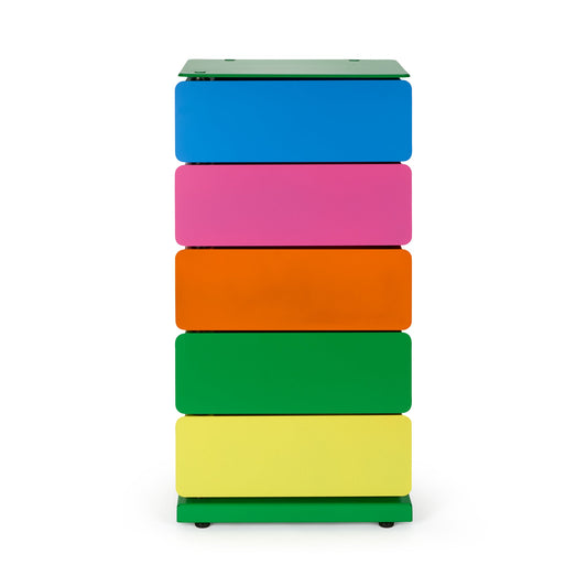 PARIS8 SRLS 5-Drawer Pivot Cabinet Neon