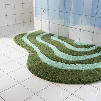 Quiet Town Lost Coast Grass Hand-Woven Cotton Bath Rug