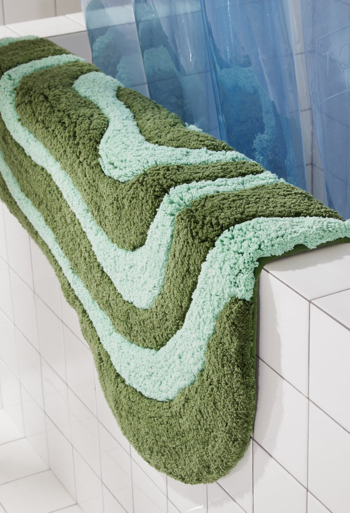 Quiet Town Lost Coast Grass Hand-Woven Cotton Bath Rug