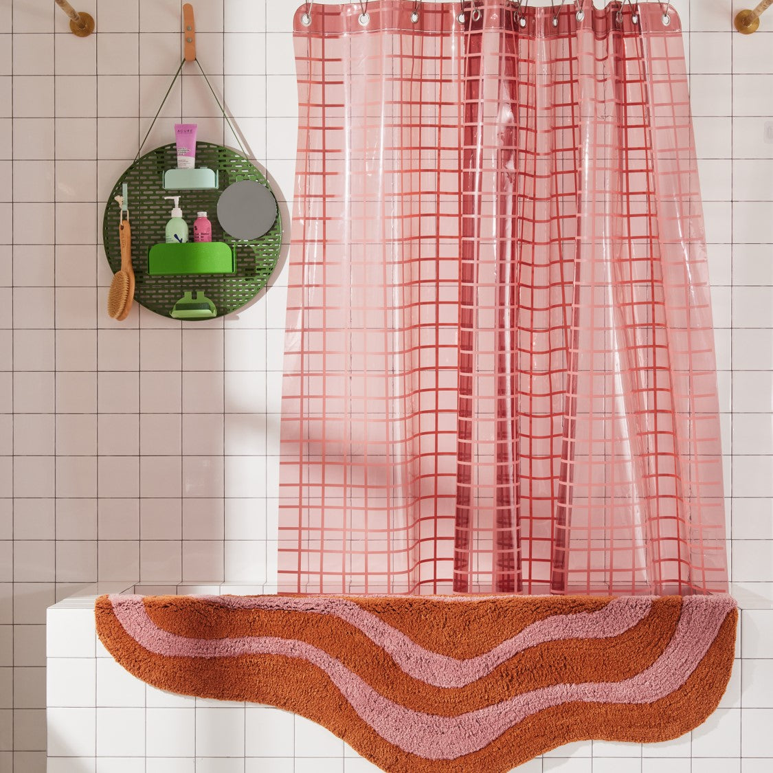 Quiet Town Lost Coast Hand-Woven Cotton Bath Rug Latex Backing