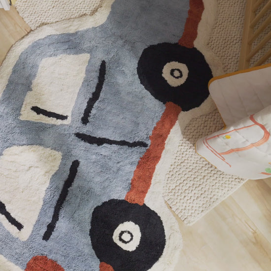 Nestig Route Washable Organic Cotton Kids Rug