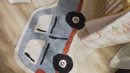 Nestig Route Washable Organic Cotton Kids Rug