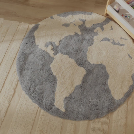 Nestig Our World Washable Organic Cotton Kids Rug