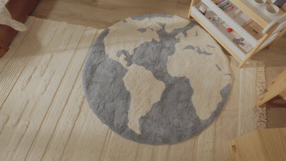 Nestig Our World Washable Organic Cotton Kids Rug