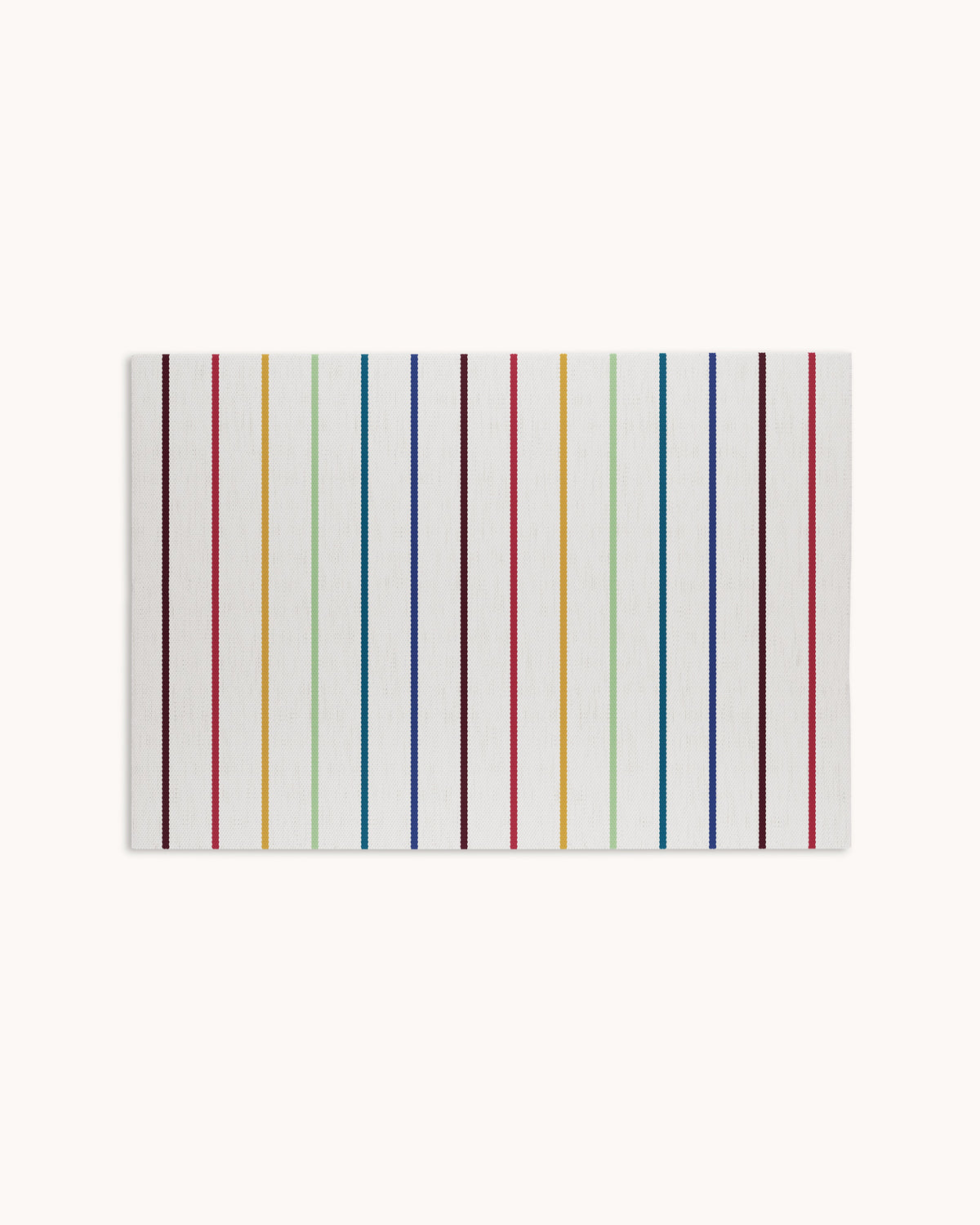 Nestig Rainbow Stripe Cotton Area Rug