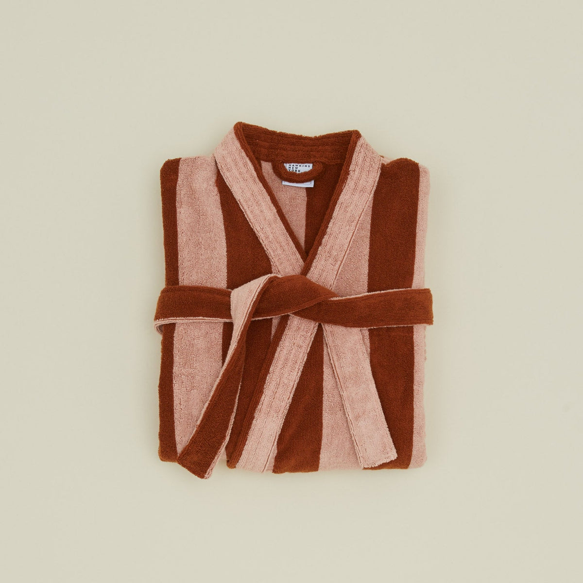 Hawkins New York Simple Striped Terry Bathrobe