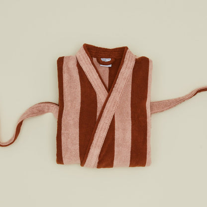 Hawkins New York Simple Striped Terry Bathrobe