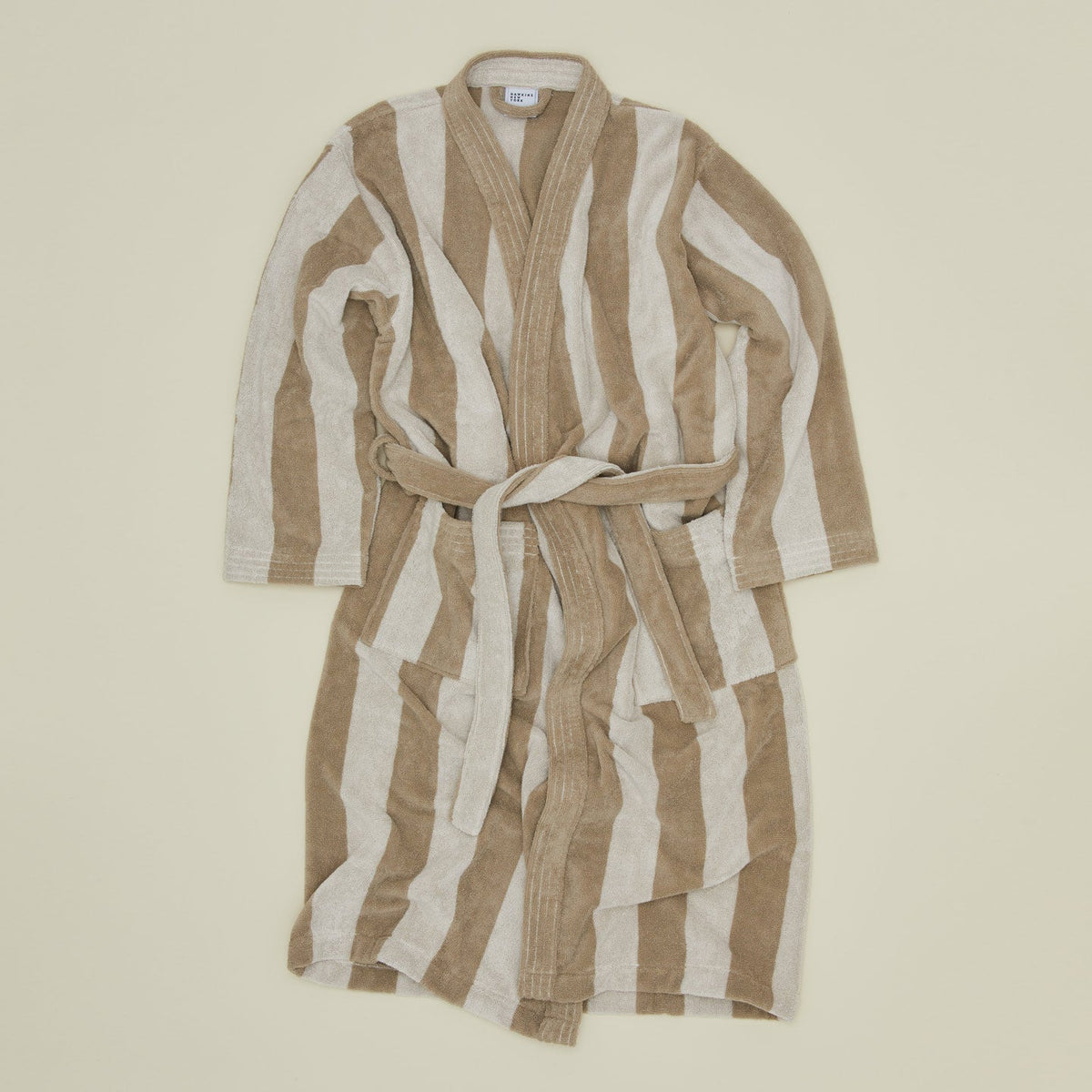 Hawkins New York Simple Striped Terry Bathrobe