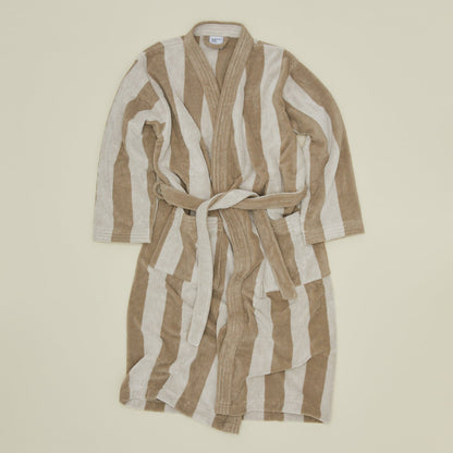 Hawkins New York Simple Striped Terry Bathrobe