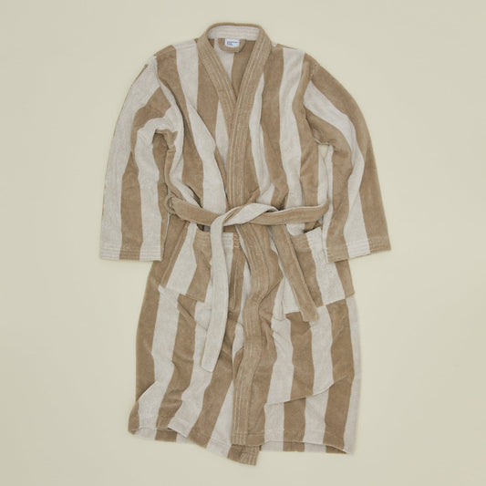 Hawkins New York Simple Striped Terry Bathrobe