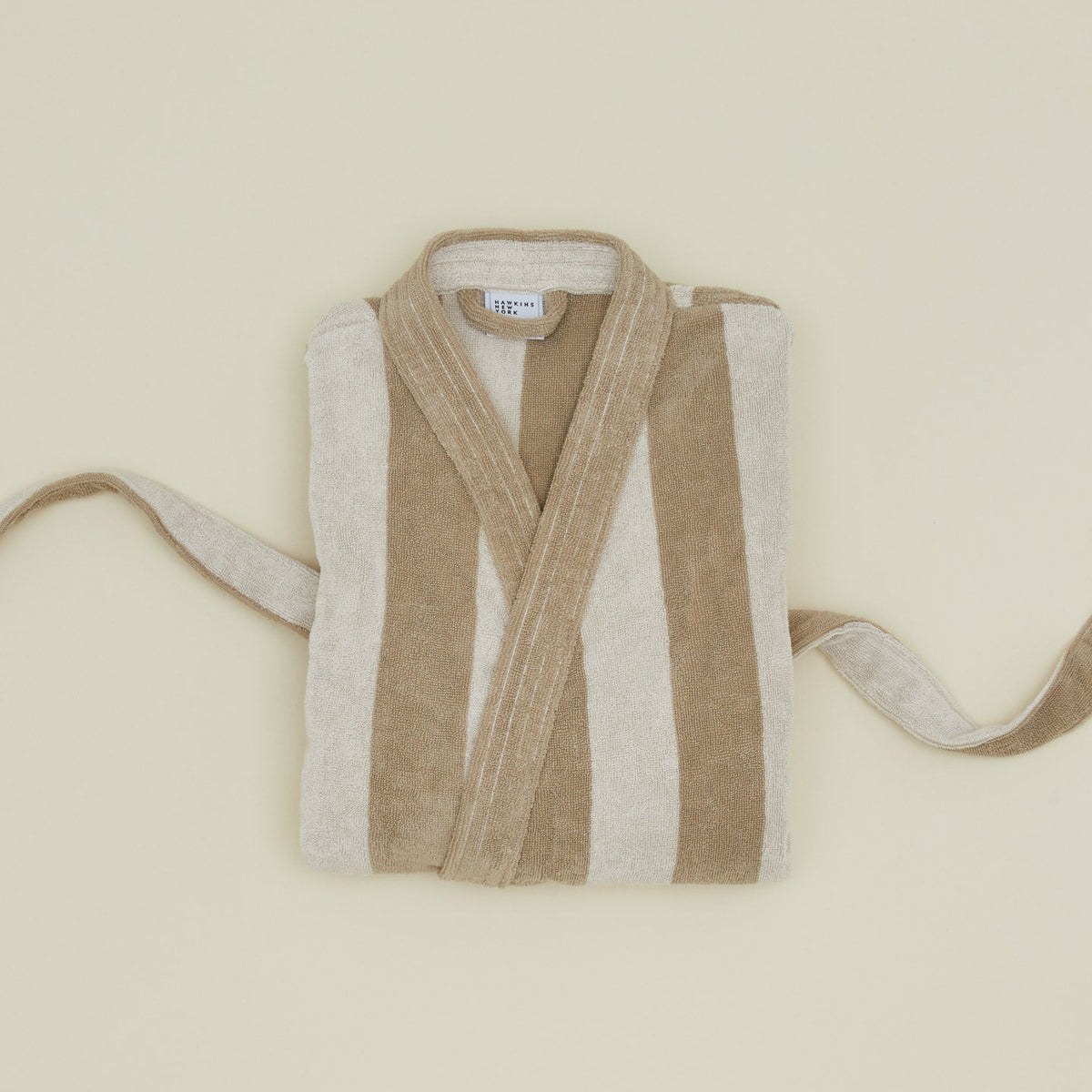 Hawkins New York Simple Striped Terry Bathrobe