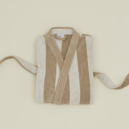 Hawkins New York Simple Striped Terry Bathrobe