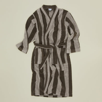 Hawkins New York Simple Striped Terry Bathrobe