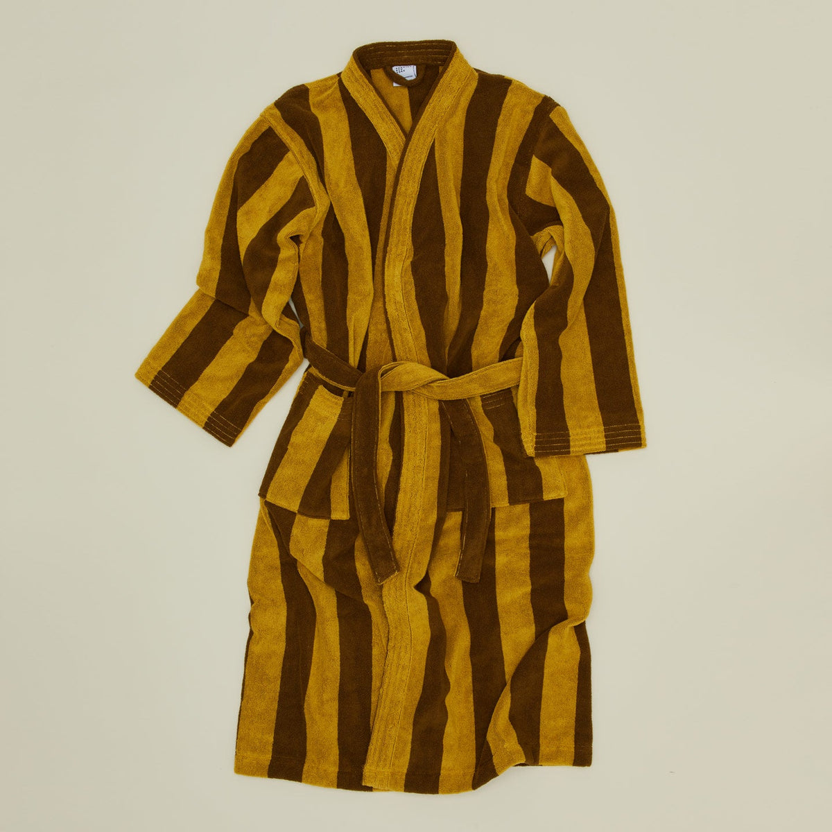 Hawkins New York Simple Striped Terry Bathrobe