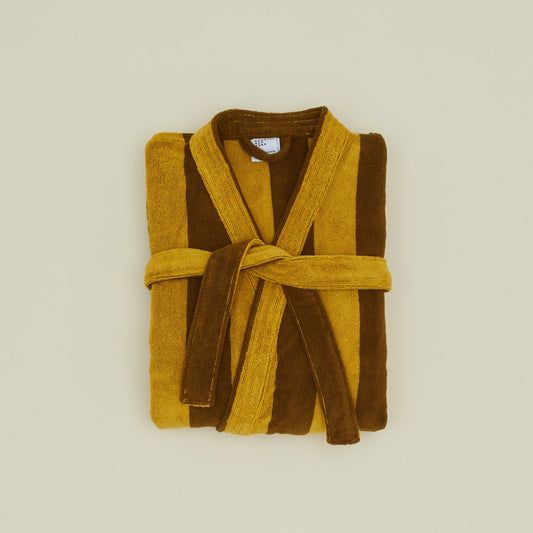 Hawkins New York Simple Striped Terry Bathrobe