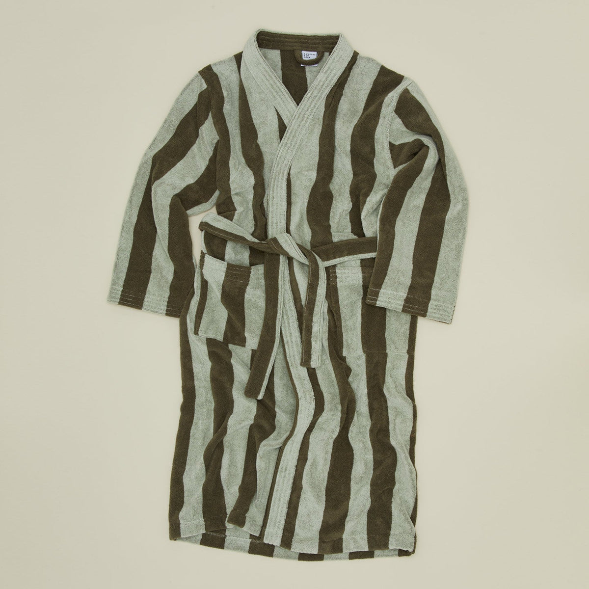 Hawkins New York Simple Striped Terry Bathrobe