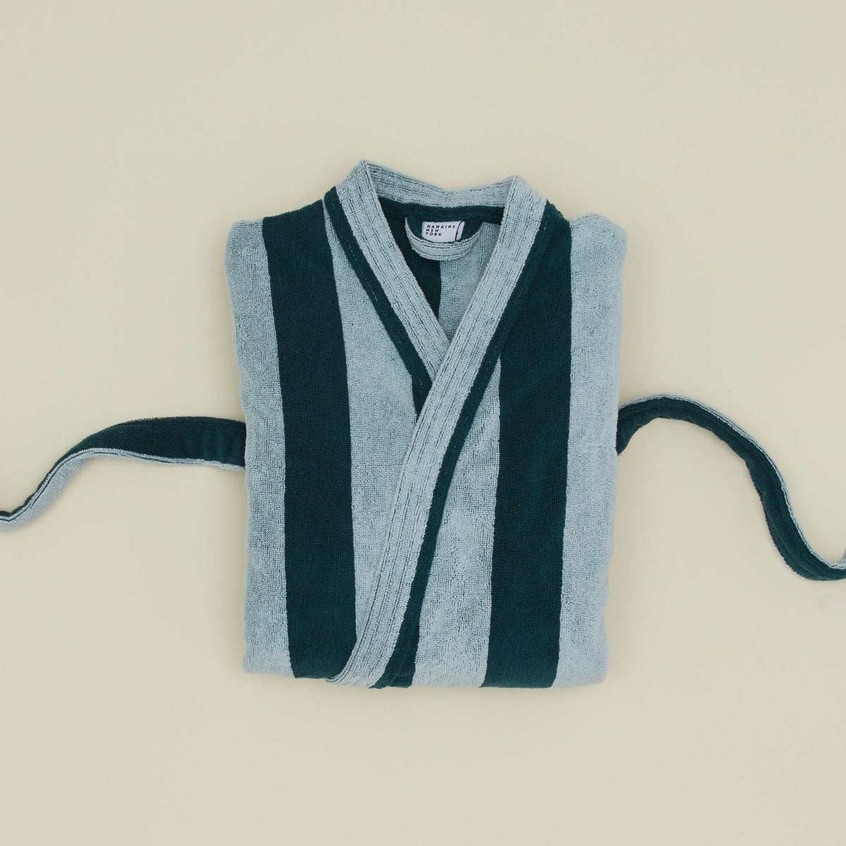 Hawkins New York Simple Striped Terry Bathrobe
